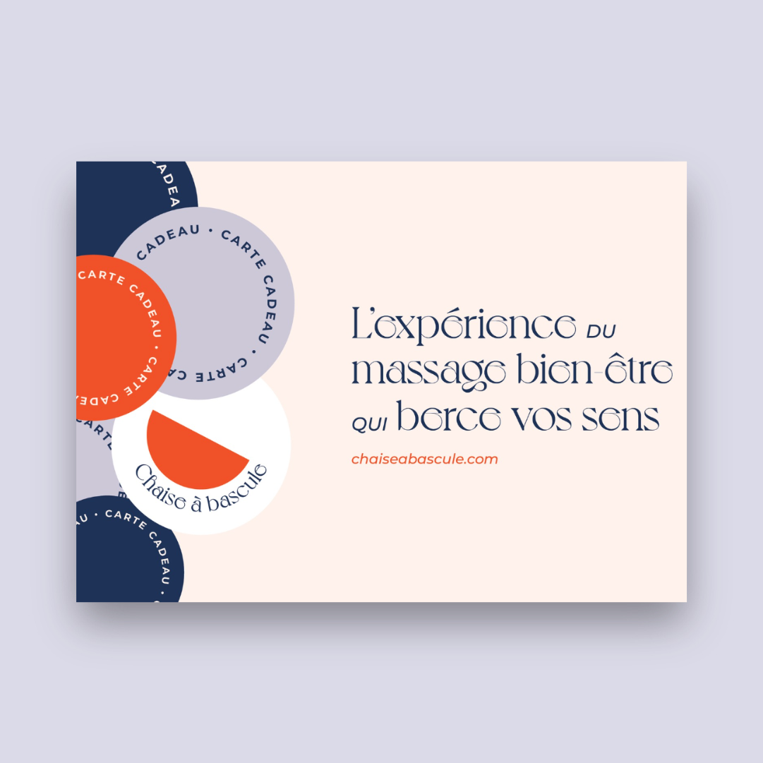 Carte cadeau carte cadeau massage